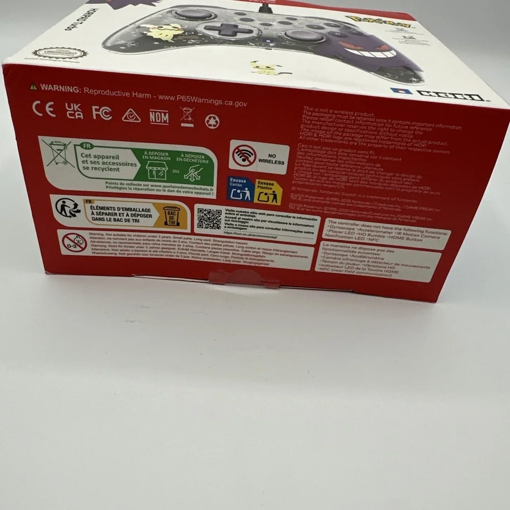 HORI HORIPAD Turbo (Gengar & Mimikyu) for Nintendo Switch 2 Open Box